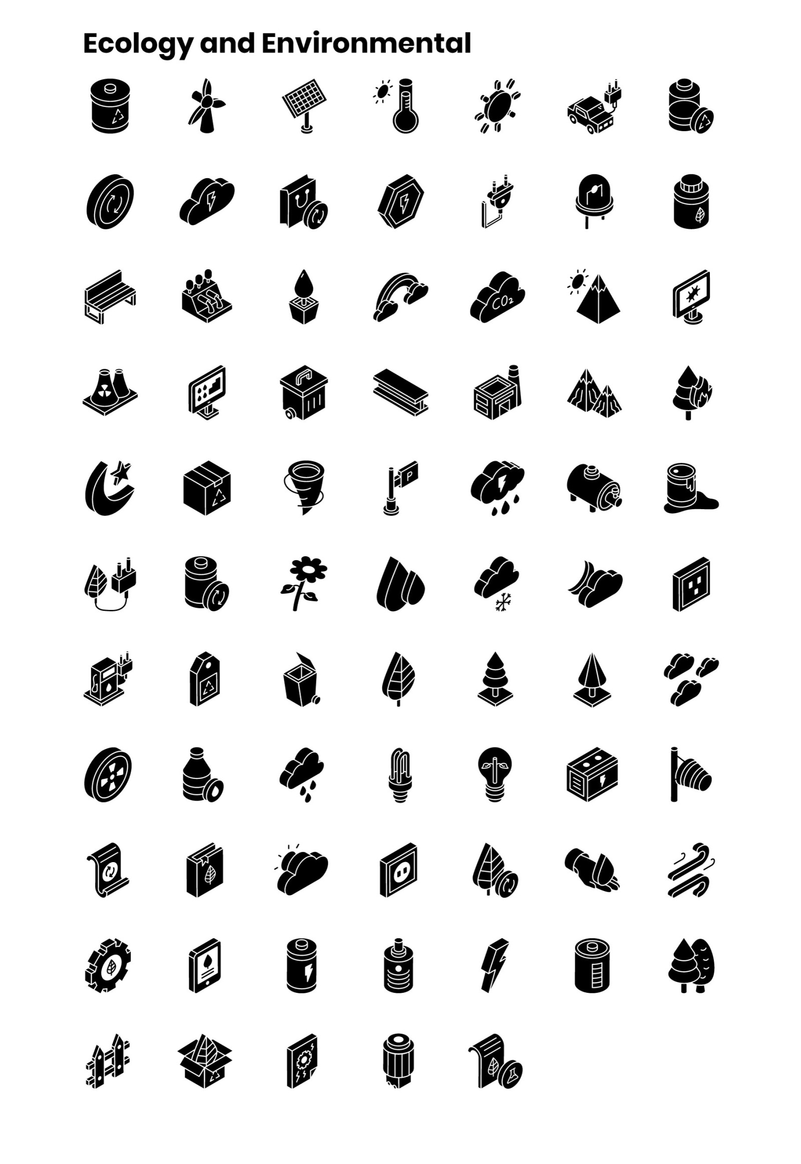 2000+ Isometric Icons Set 2000+ Isometric Icons Set