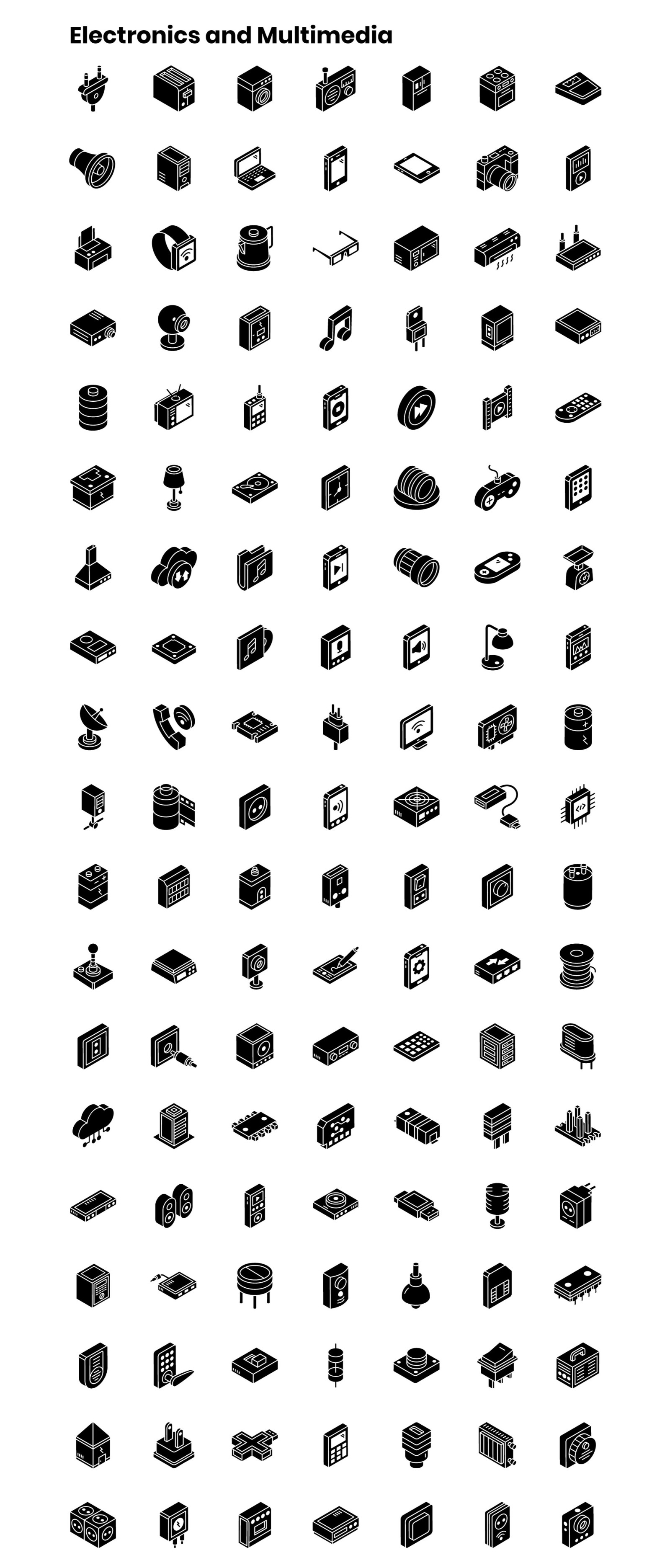 2000+ Isometric Icons Set 2000+ Isometric Icons Set