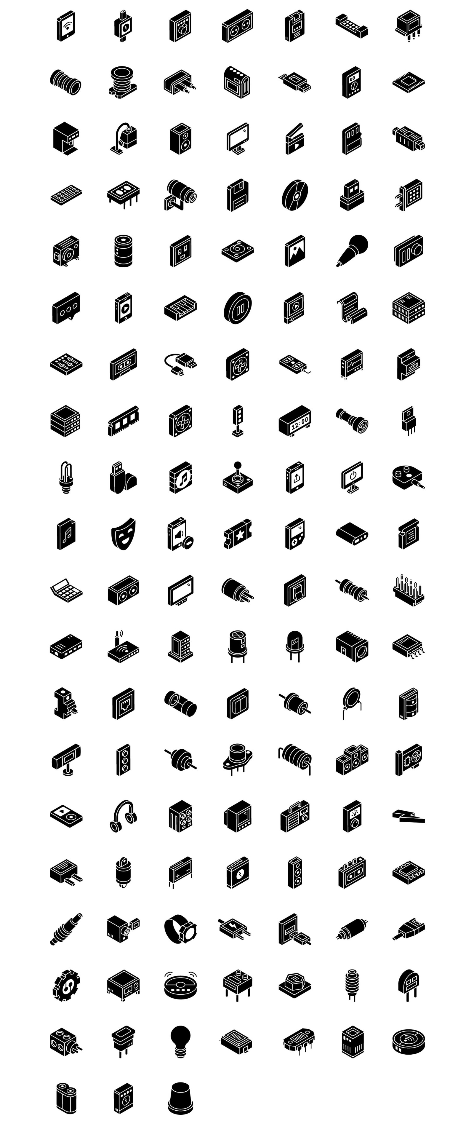 2000+ Isometric Icons Set 2000+ Isometric Icons Set