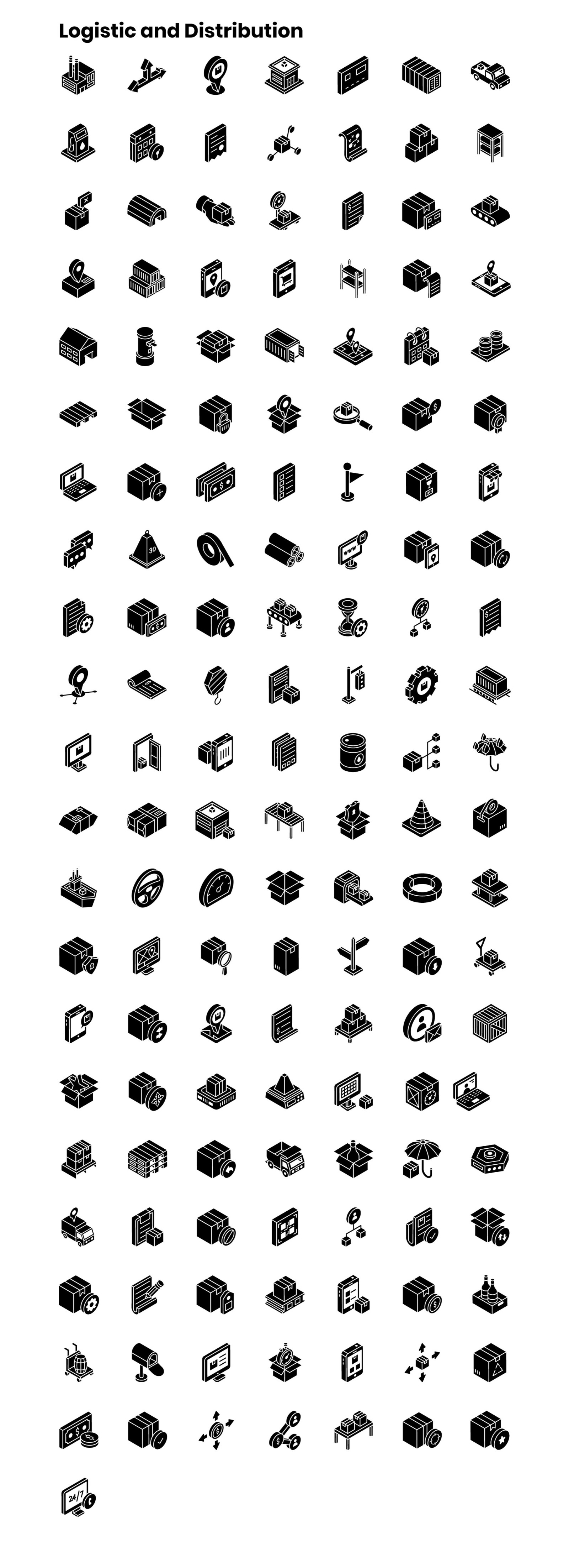 2000+ Isometric Icons Set 2000+ Isometric Icons Set