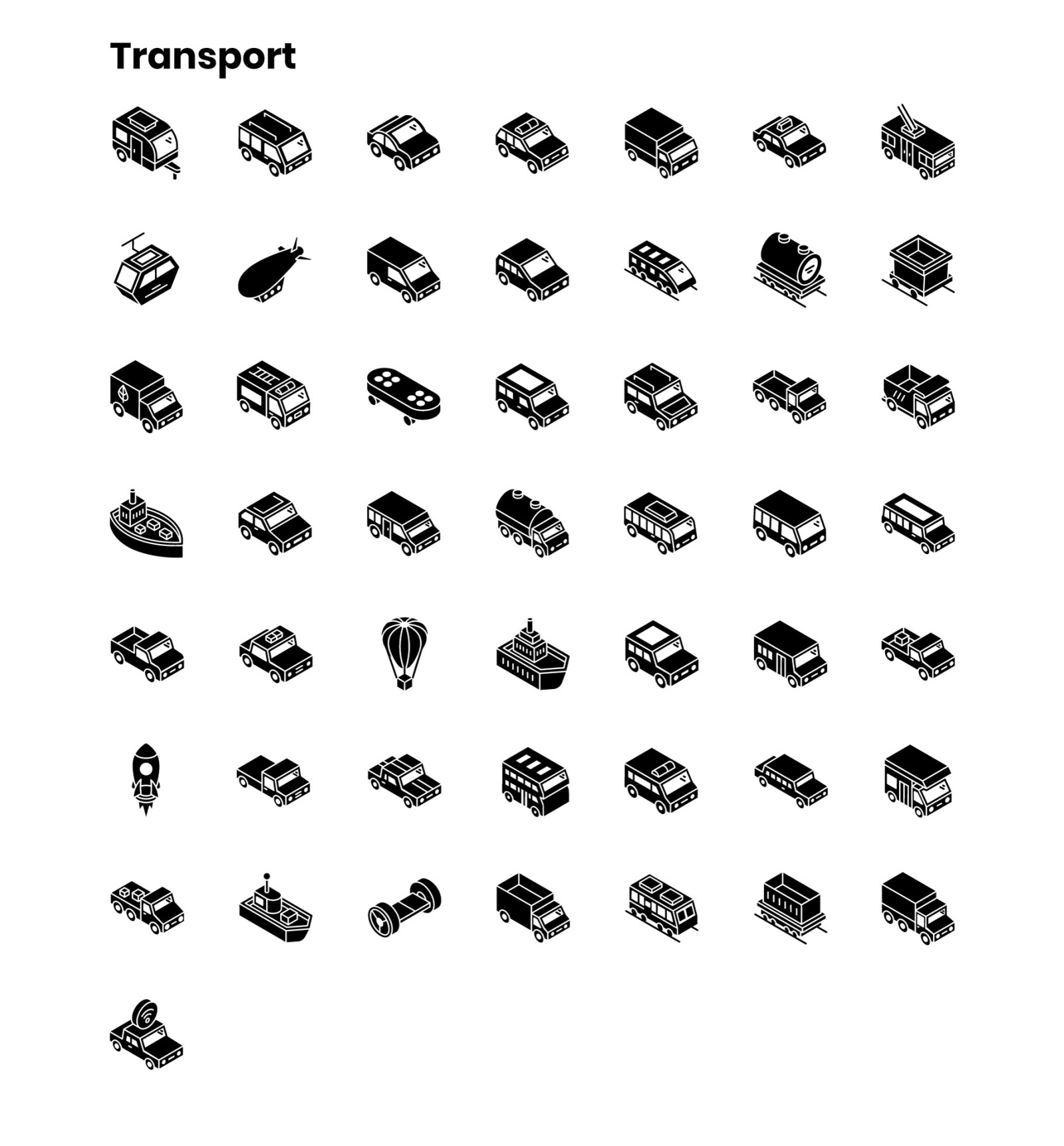2000+ Isometric Icons Set 2000+ Isometric Icons Set