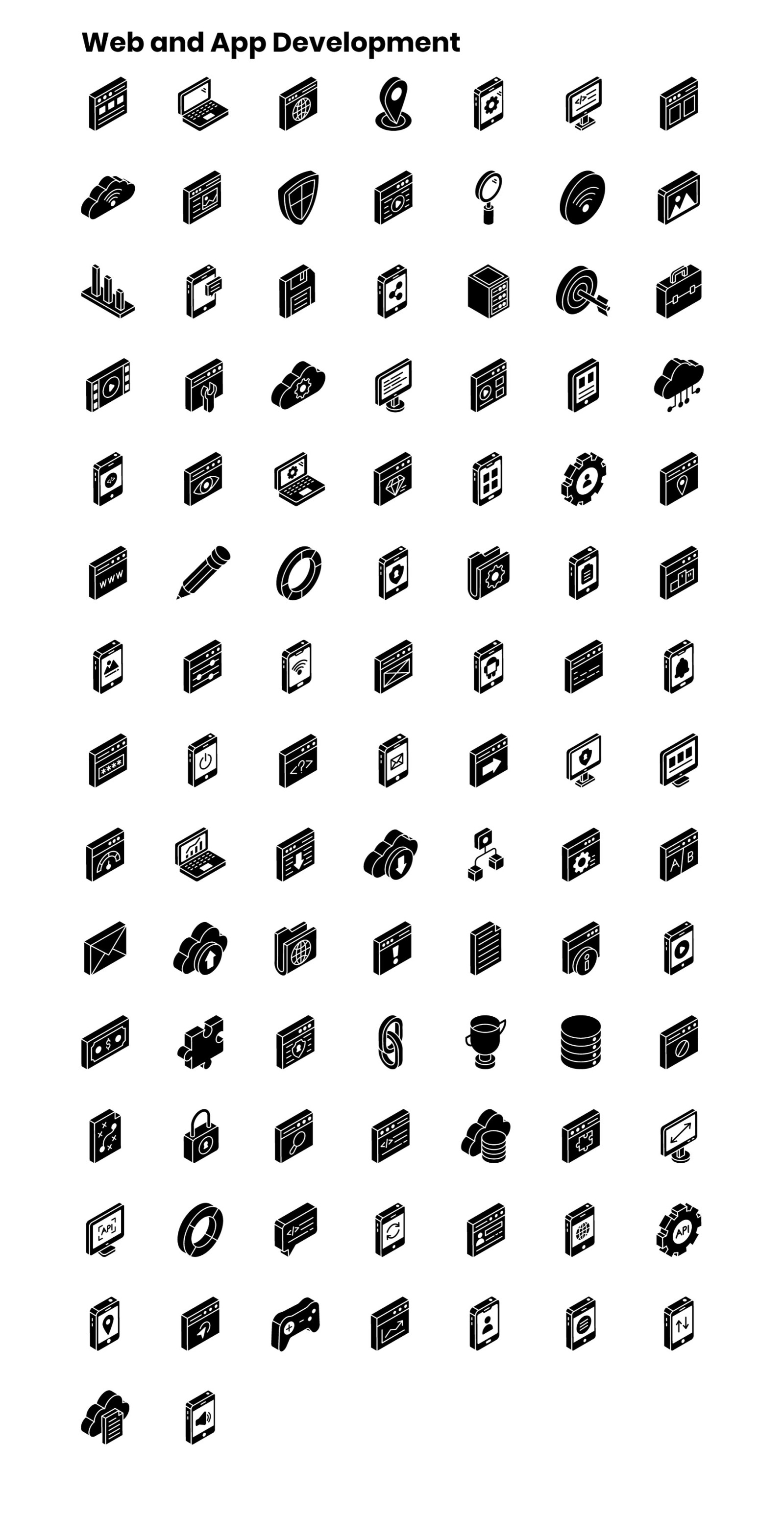 2000+ Isometric Icons Set 2000+ Isometric Icons Set