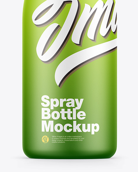 Matte Spray Bottle Mockup