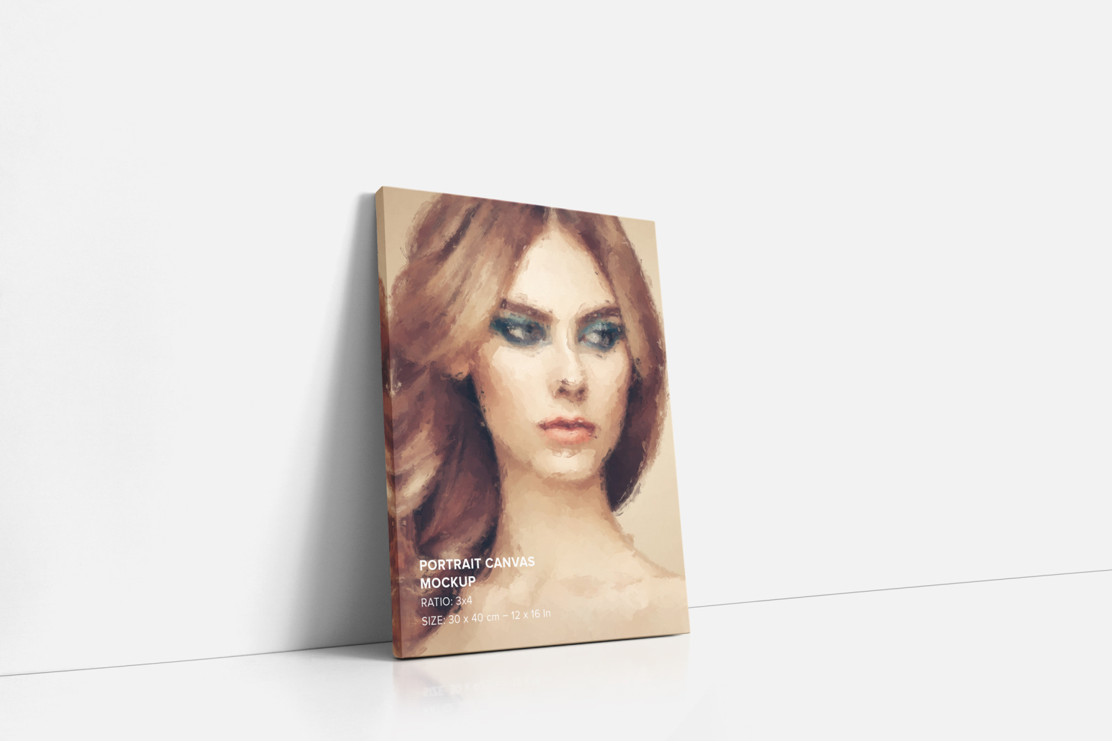 Portrait Canvas Ratio 3x4 Mockup Set Portrait Canvas Ratio 3x4 Mockup Set