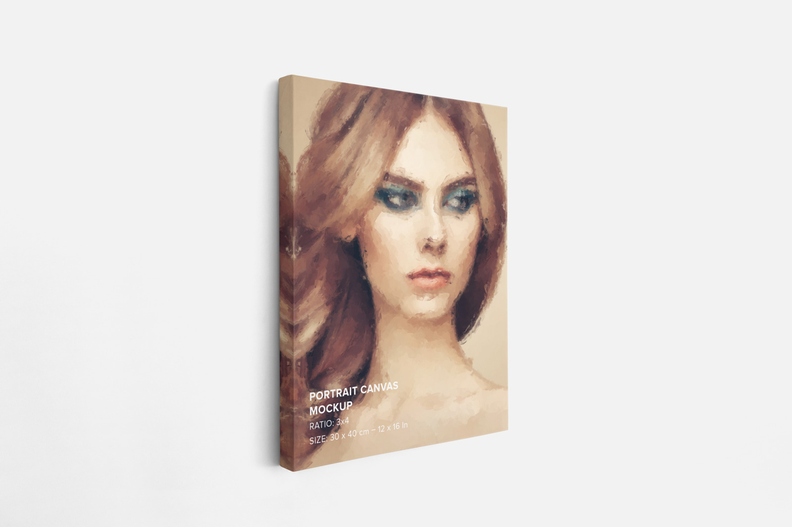 Portrait Canvas Ratio 3x4 Mockup Set Portrait Canvas Ratio 3x4 Mockup Set