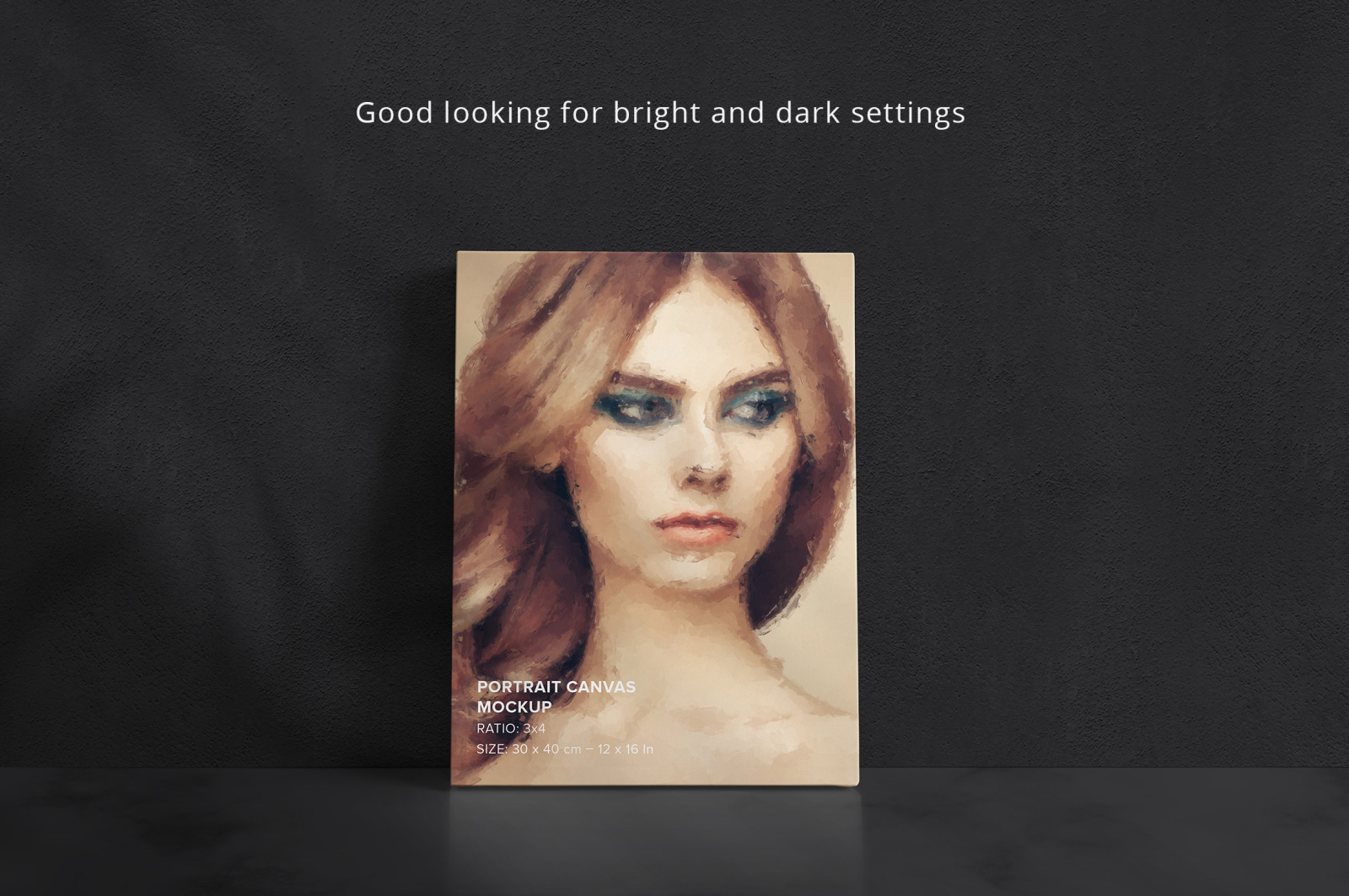 Portrait Canvas Ratio 3x4 Mockup Set Portrait Canvas Ratio 3x4 Mockup Set