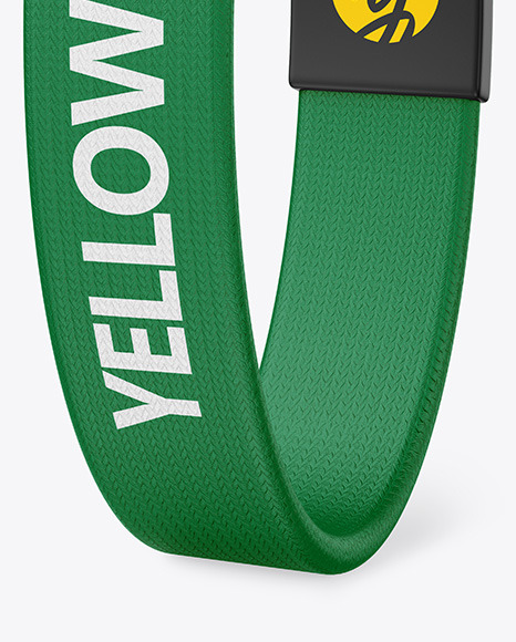 Textile Fabric Wristband Mockup