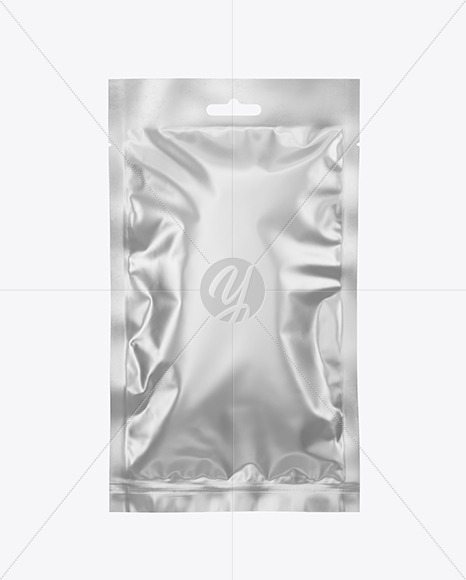 Matte Metallic Sachet Mockup