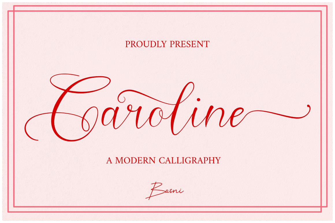Caroline - Modern Calligraphy Caroline - Modern Calligraphy