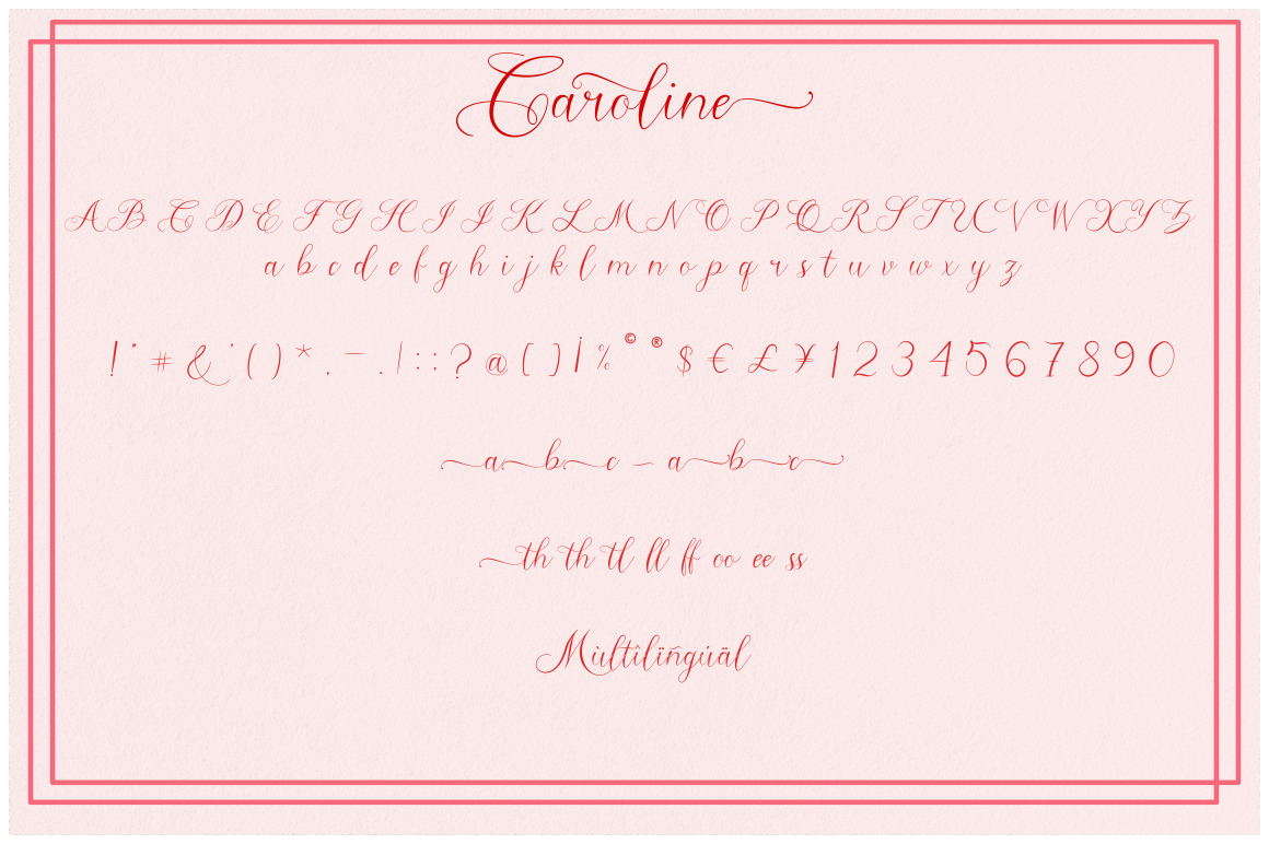 Caroline - Modern Calligraphy Caroline - Modern Calligraphy
