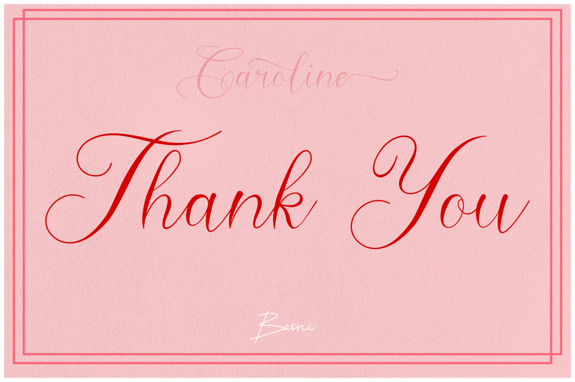 Caroline - Modern Calligraphy Caroline - Modern Calligraphy