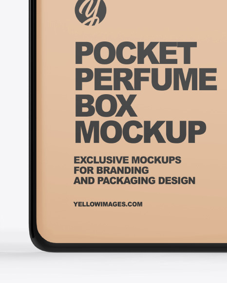 Pocket Perfume With Kraft Box Mockup