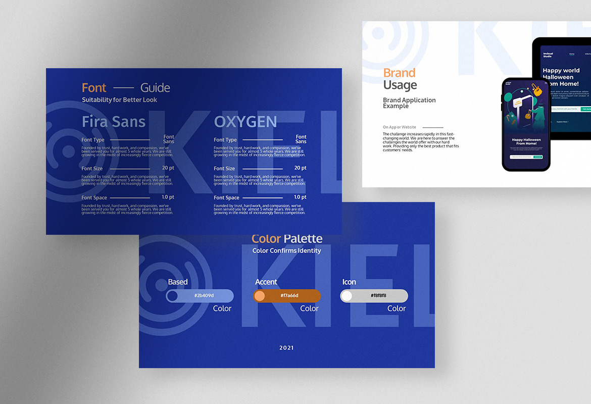 Kiel - Elegant Brand Guideline Presentation Kiel - Elegant Brand Guideline Presentation