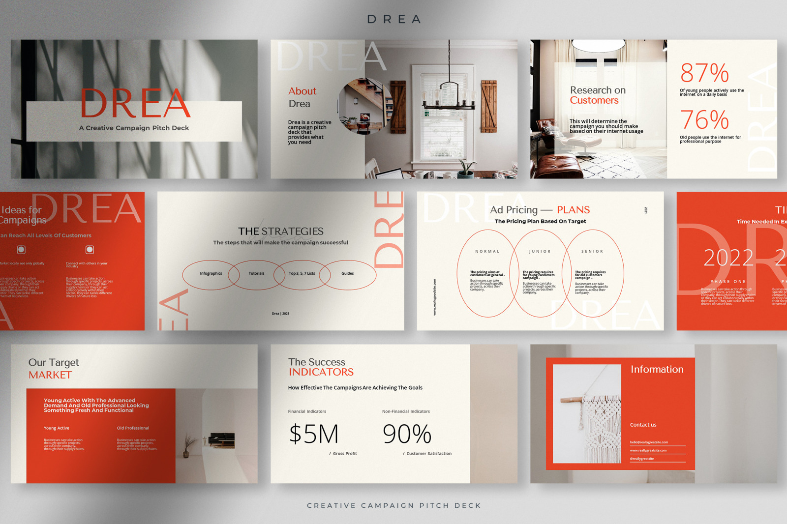 Drea - Orange Squash Creative Campaign Pitch Deck