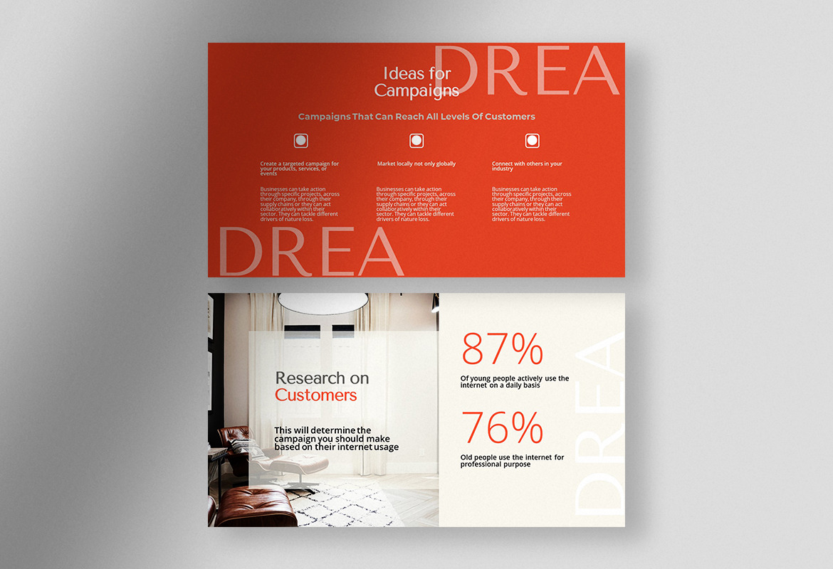 Drea - Orange Squash Creative Campaign Pitch Deck