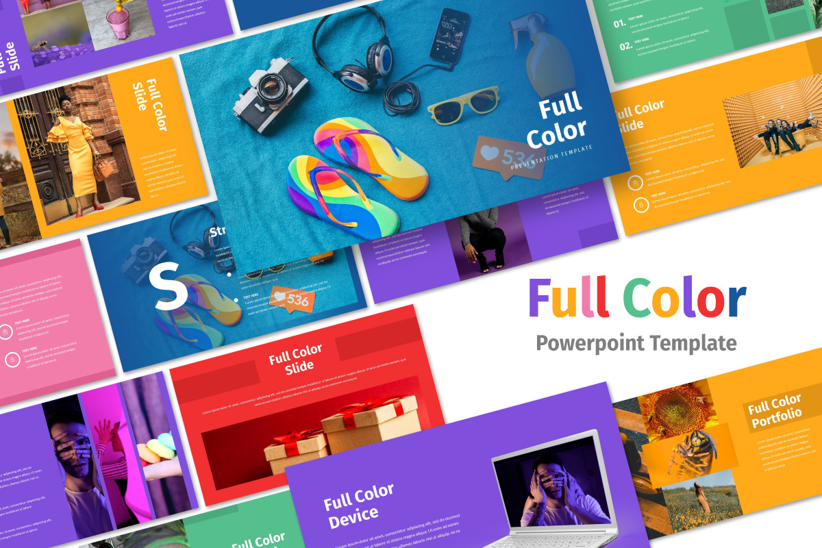 Full Color - Multipurpose Powerpoint Template