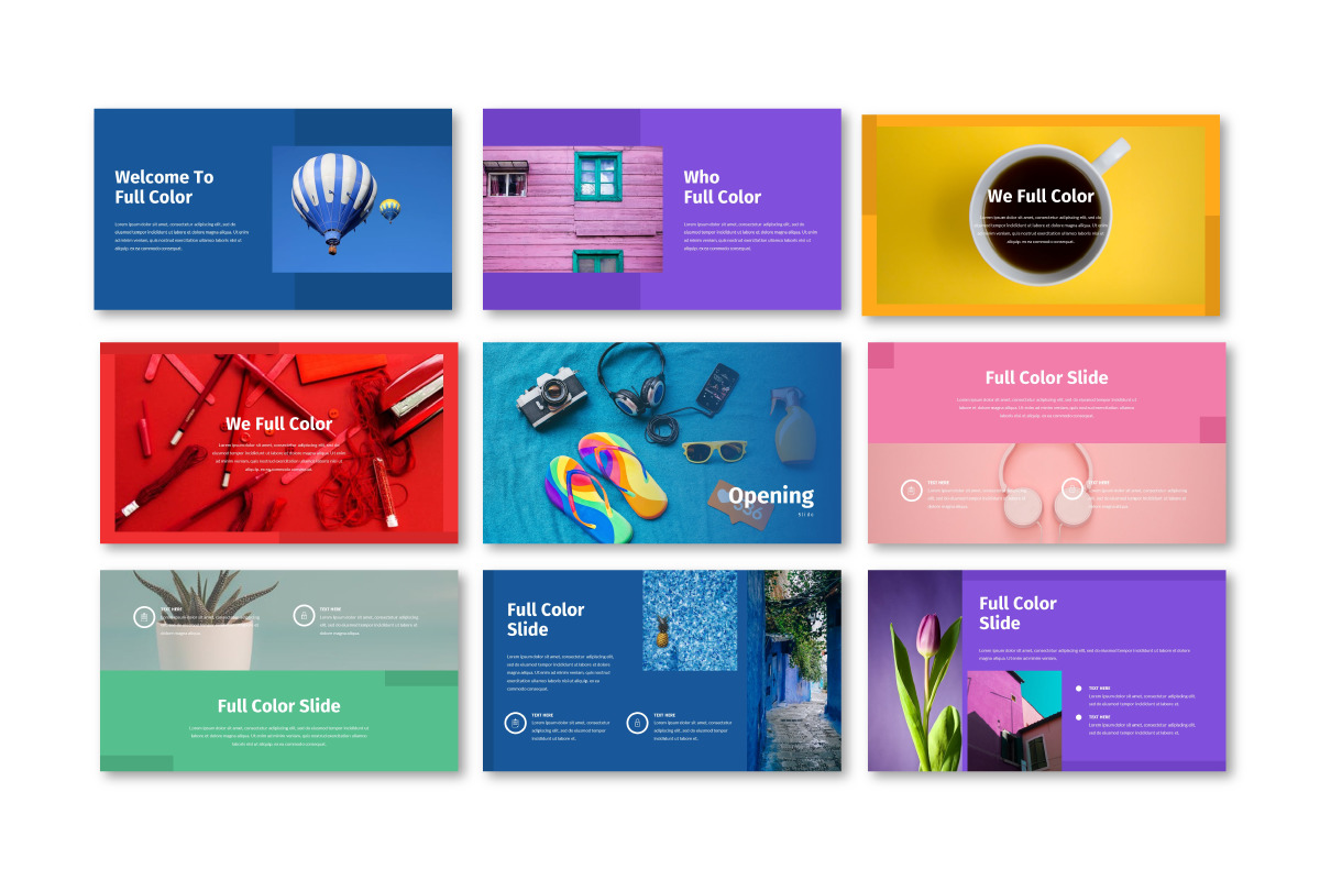 Full Color - Multipurpose Powerpoint Template