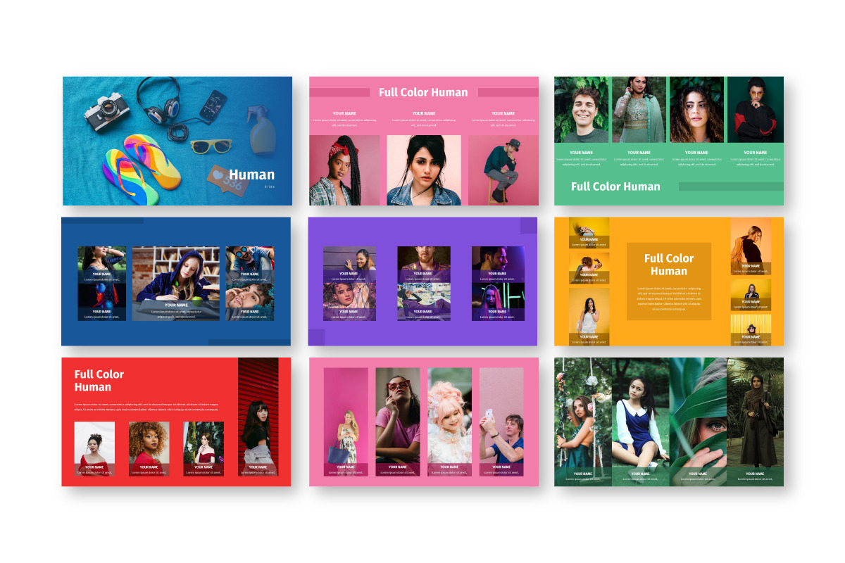 Full Color - Multipurpose Powerpoint Template