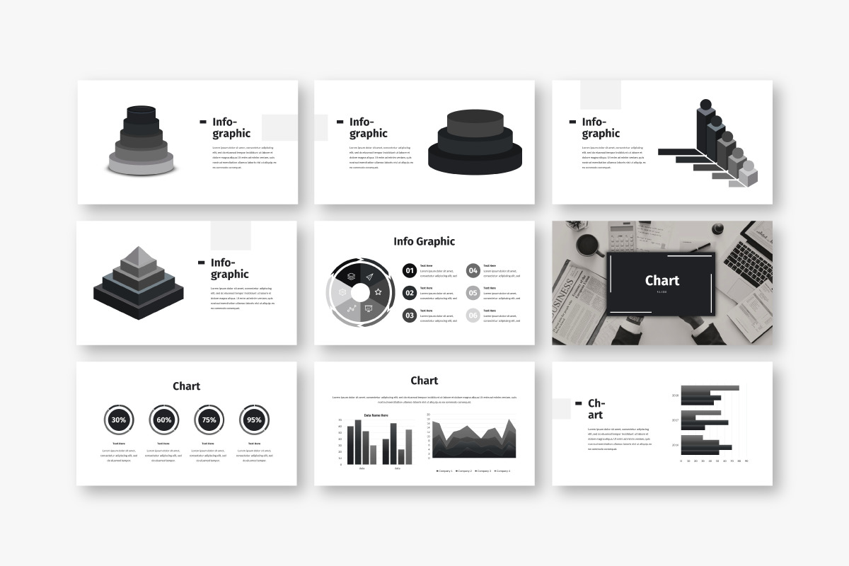 Black &amp; White - Business Keynote Template