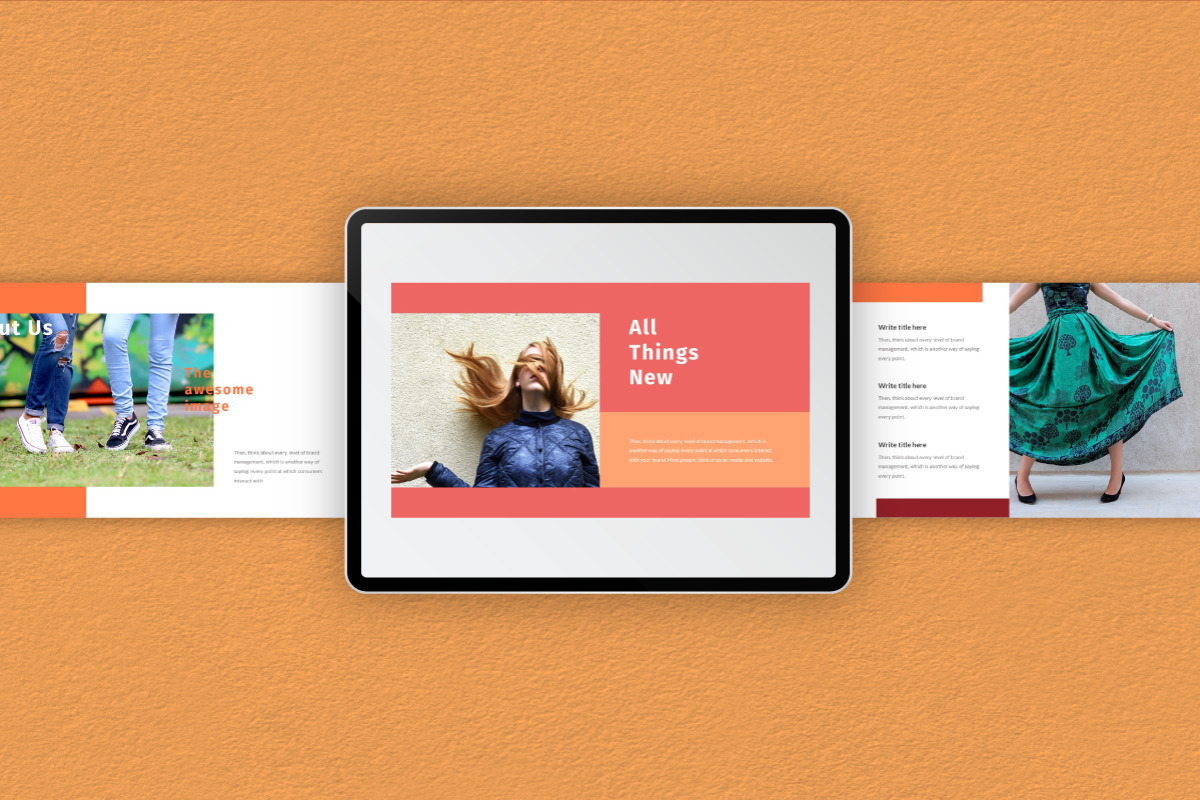 Hot Color Powerpoint Template