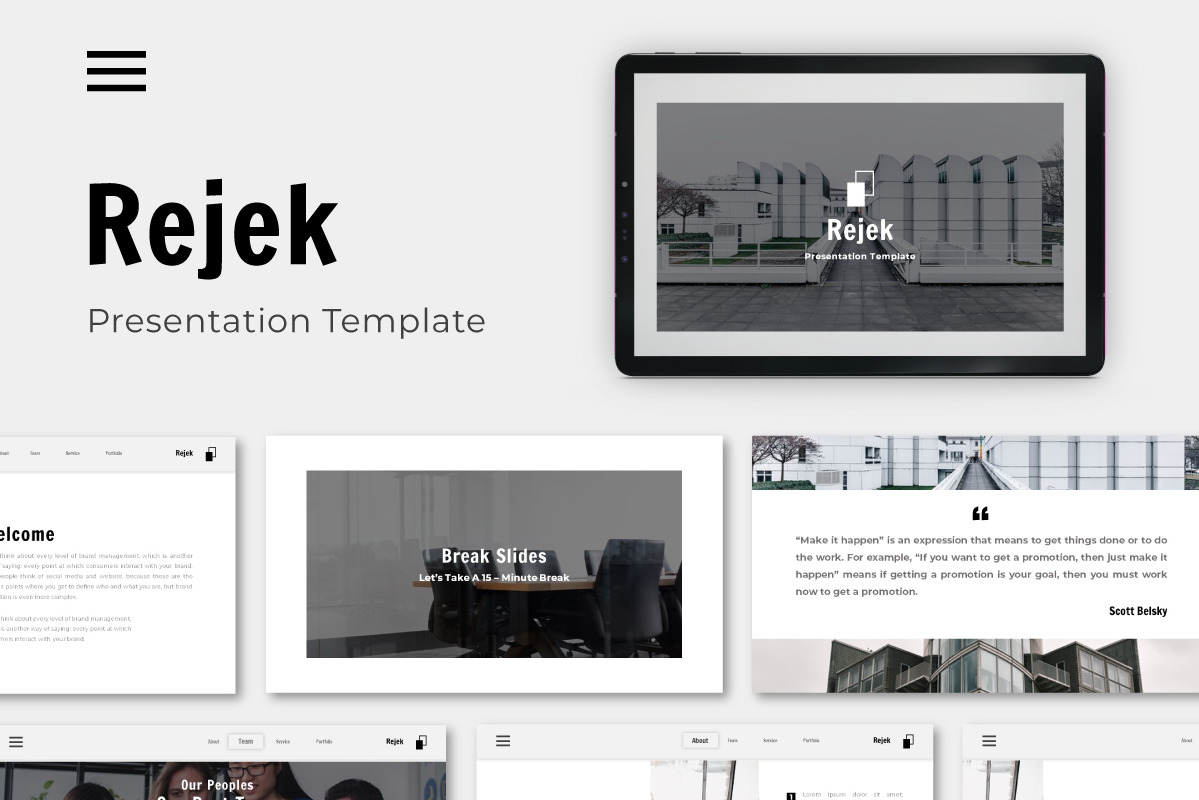 Rejek Business Powerpoint Template