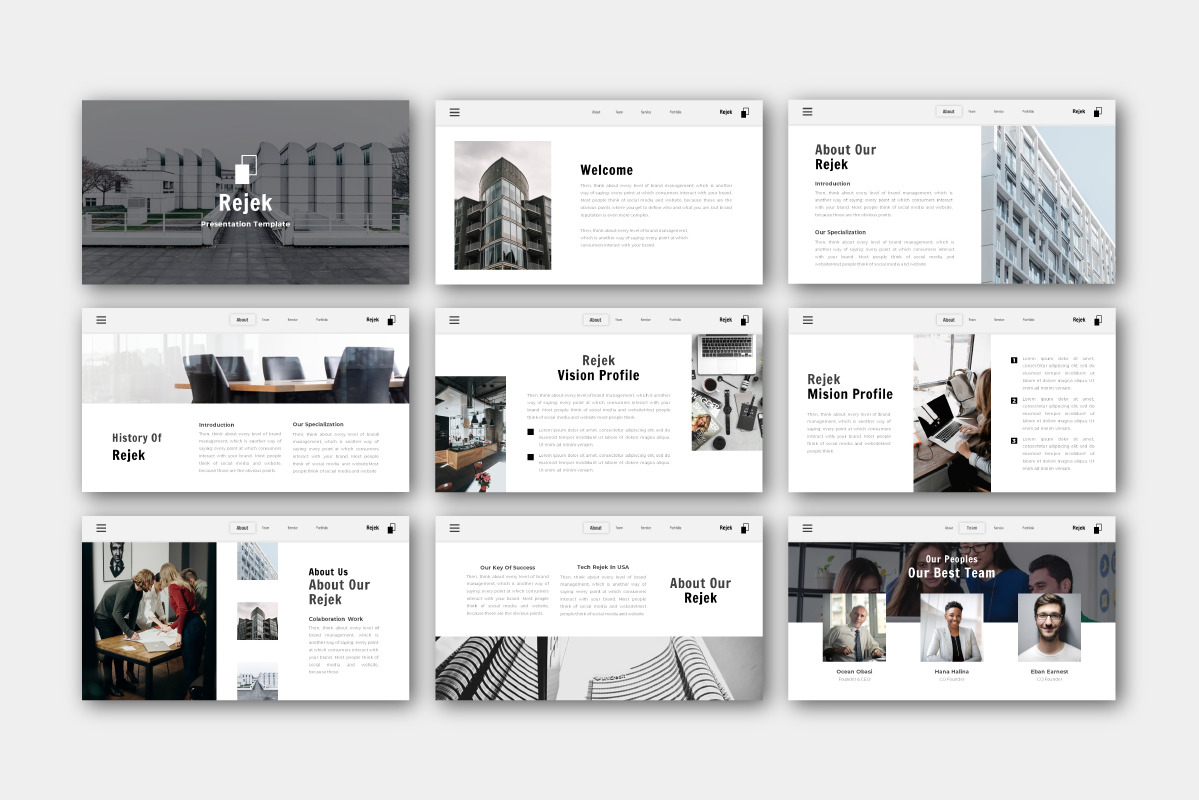 Rejek Business Powerpoint Template