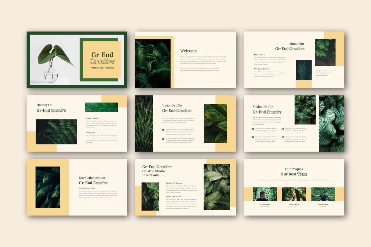 Gr-end Creative Powerpoint Template