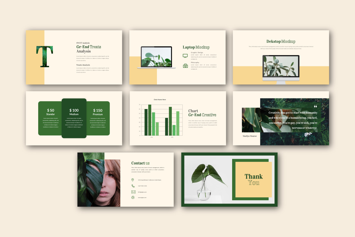 Gr-end Creative Google Slide Template