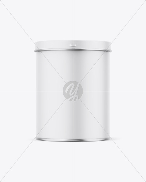 Matte Tin Can Box Mockup