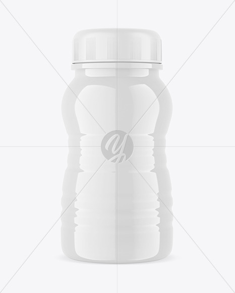 Glossy Plastic Bottle Mockup