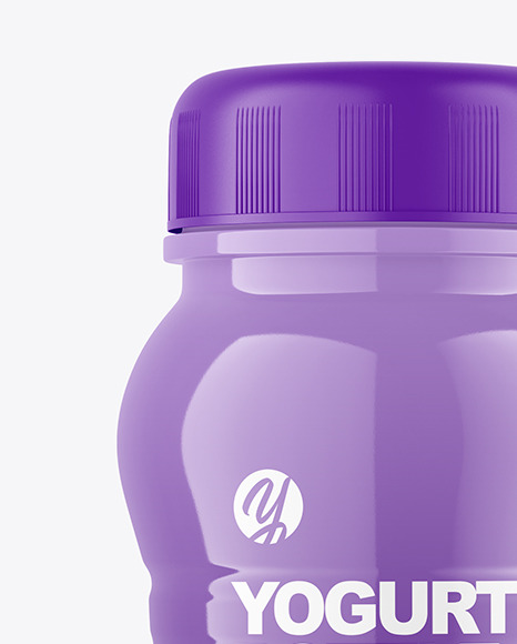 Glossy Plastic Bottle Mockup