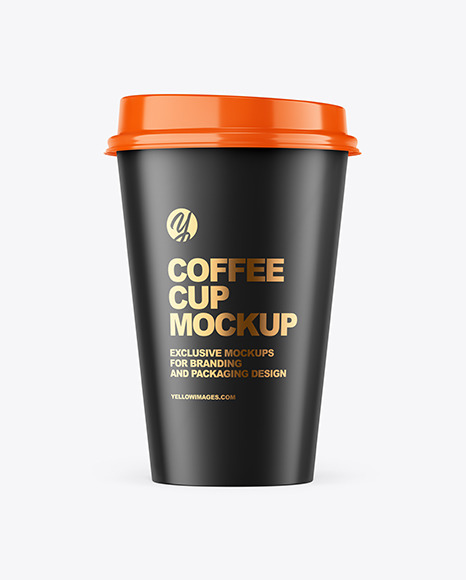 Matte Coffee Cup Mockup