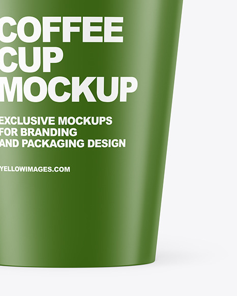 Matte Coffee Cup Mockup