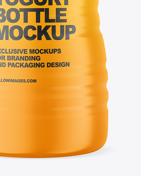 Matte Plastic Bottle Mockup