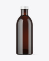 Dark Amber Glass Bottle Mockup