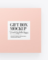 Opened Gift Paper Box Mockup