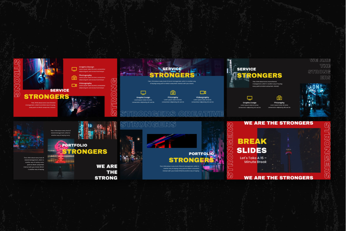 Strongers Creative Powerpoint Template