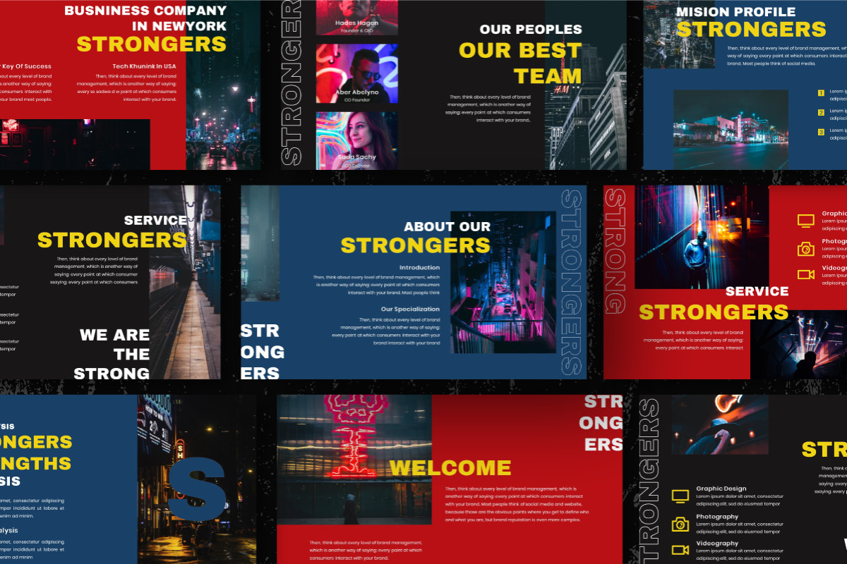 Strongers Creative Powerpoint Template