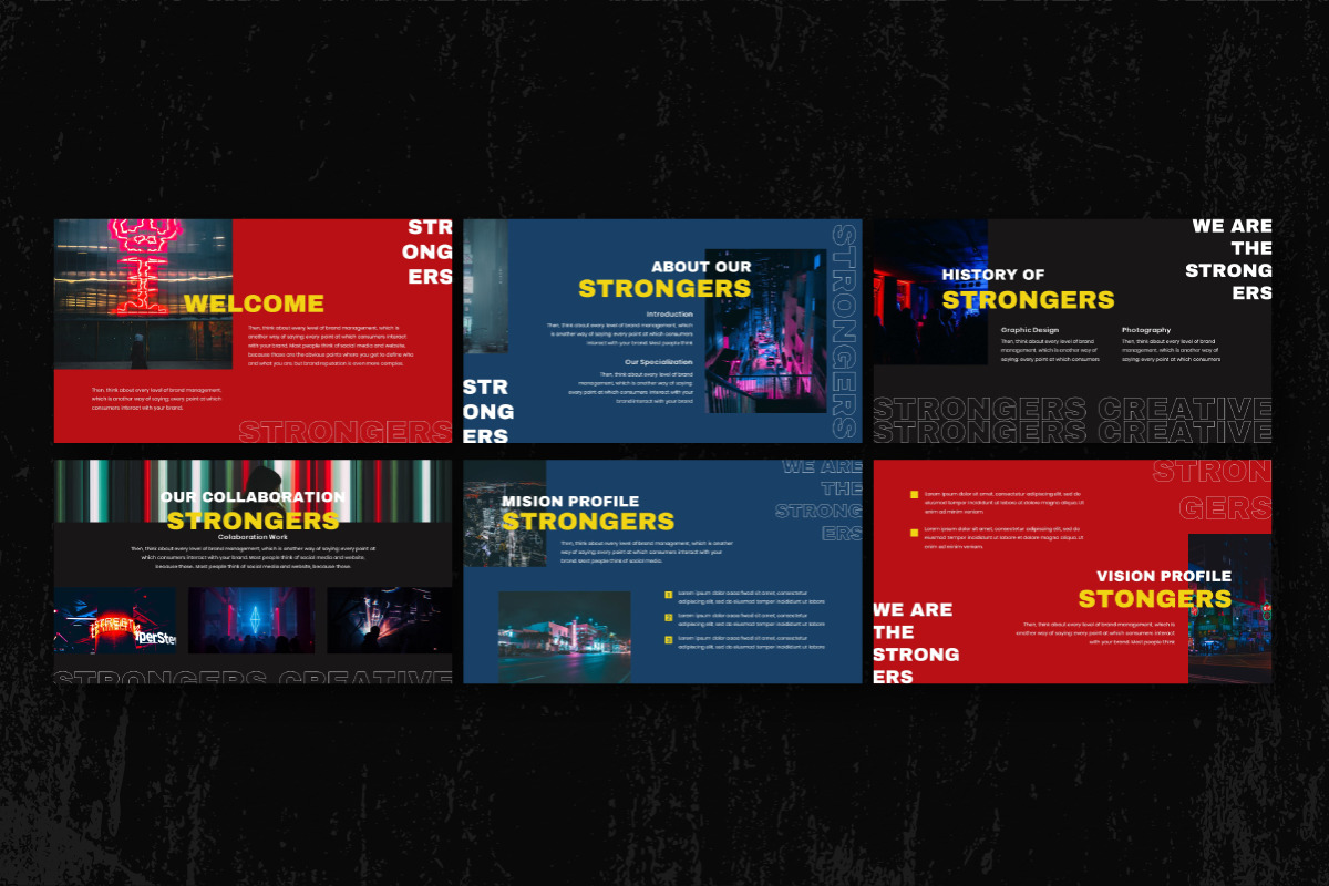 Strongers Creative Google Slide Template Strongers Creative Google Slide Template