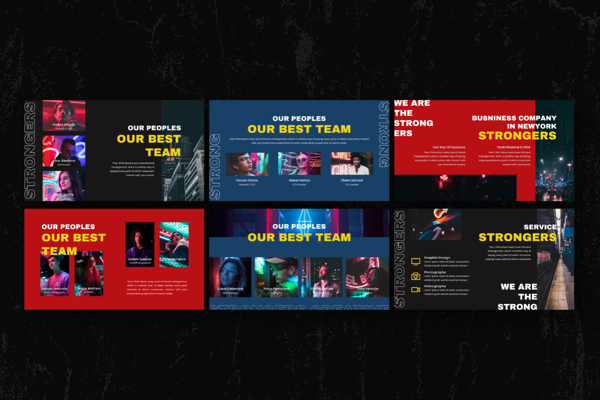 Strongers Creative Keynote Template