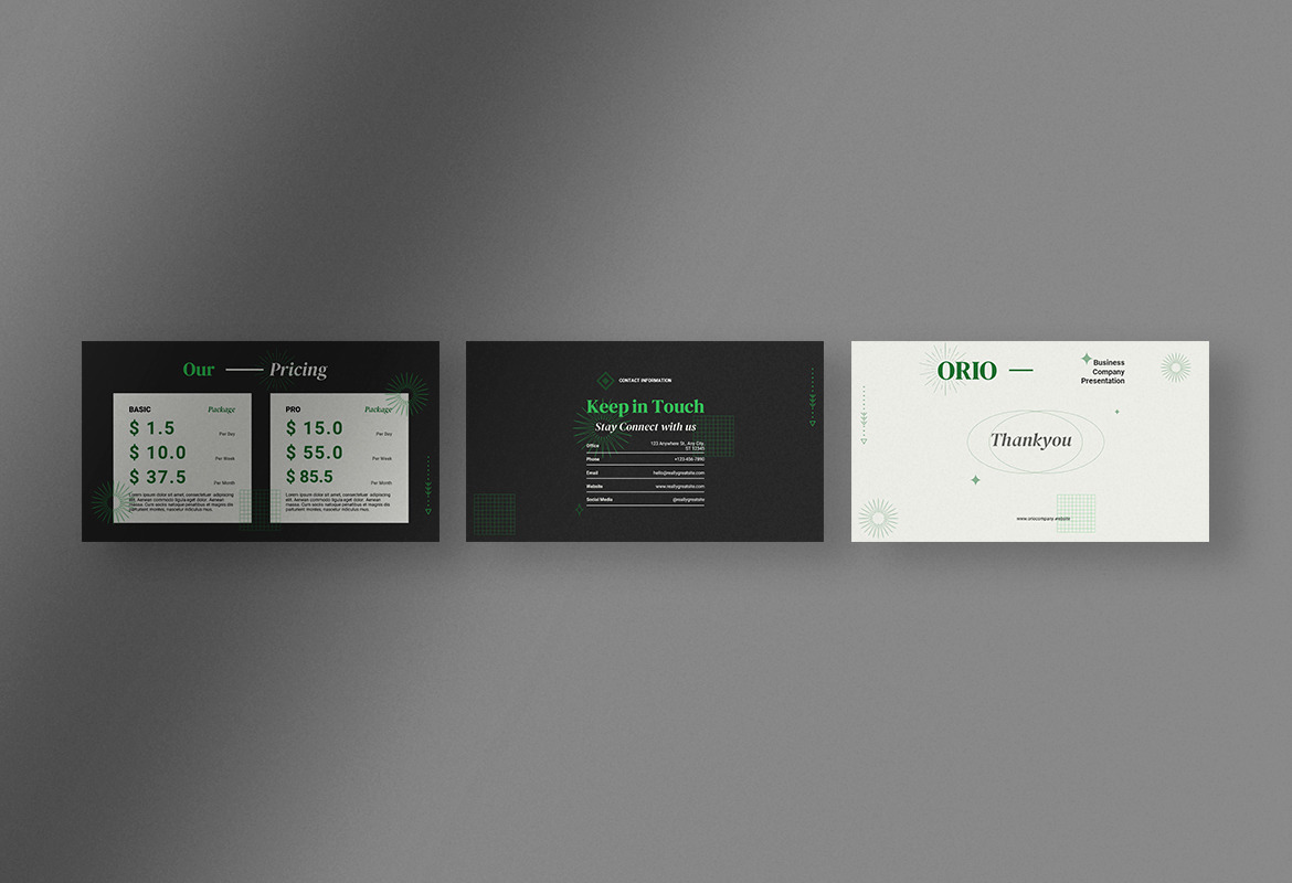 Orio - Company Profile Presentation Orio - Company Profile Presentation