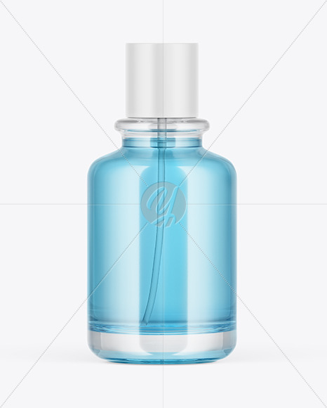 Clear Glass Perfume Bottle Mockup