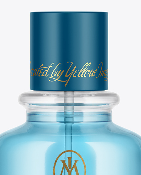 Clear Glass Perfume Bottle Mockup