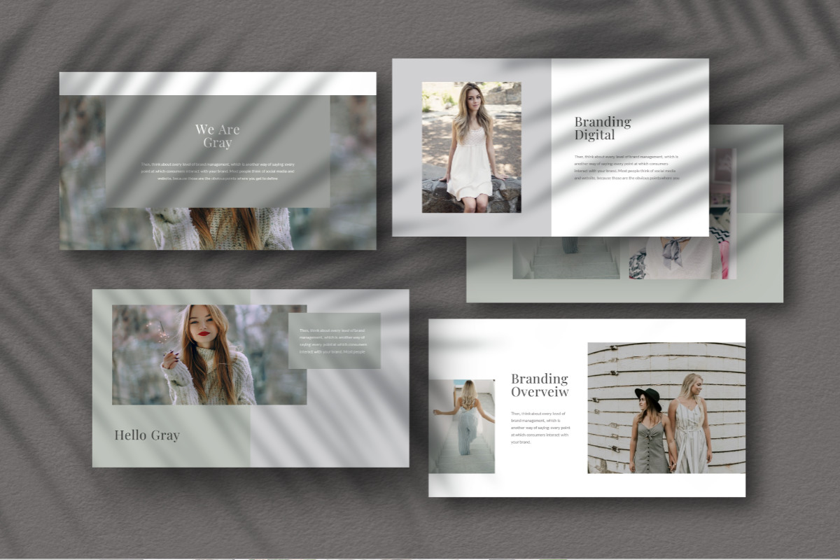 Gray Powerpoint Template