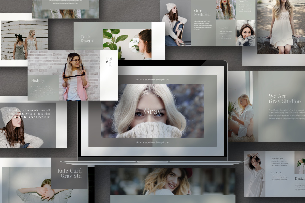 Gray Google Slide Template Gray Google Slide Template