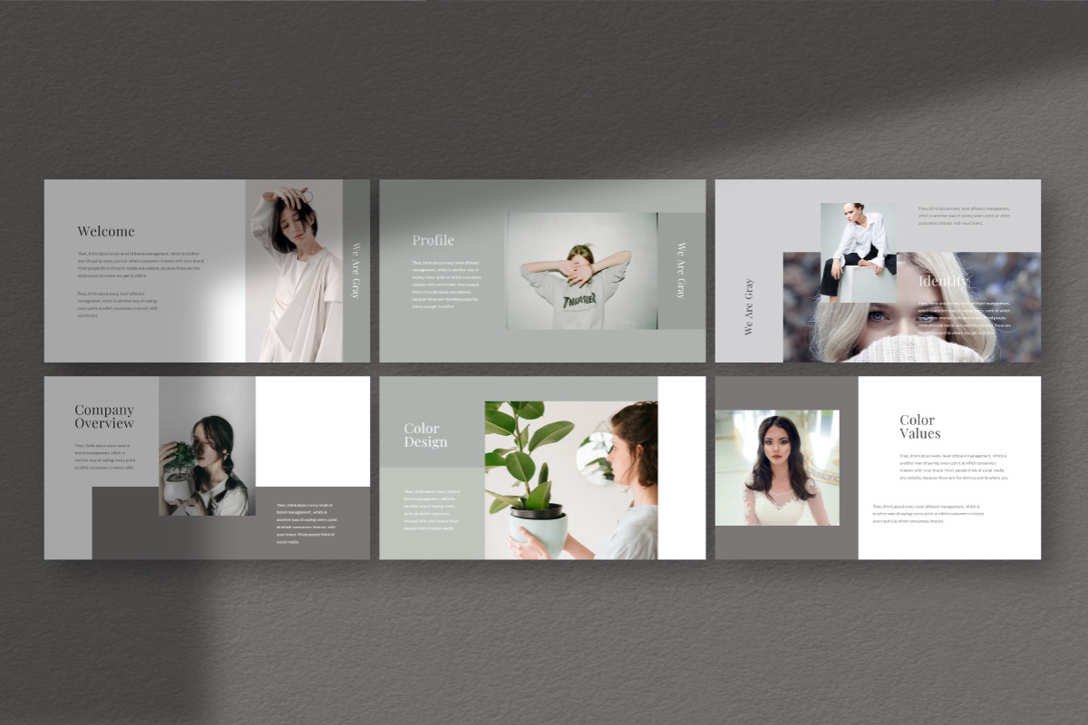 Gray Google Slide Template Gray Google Slide Template