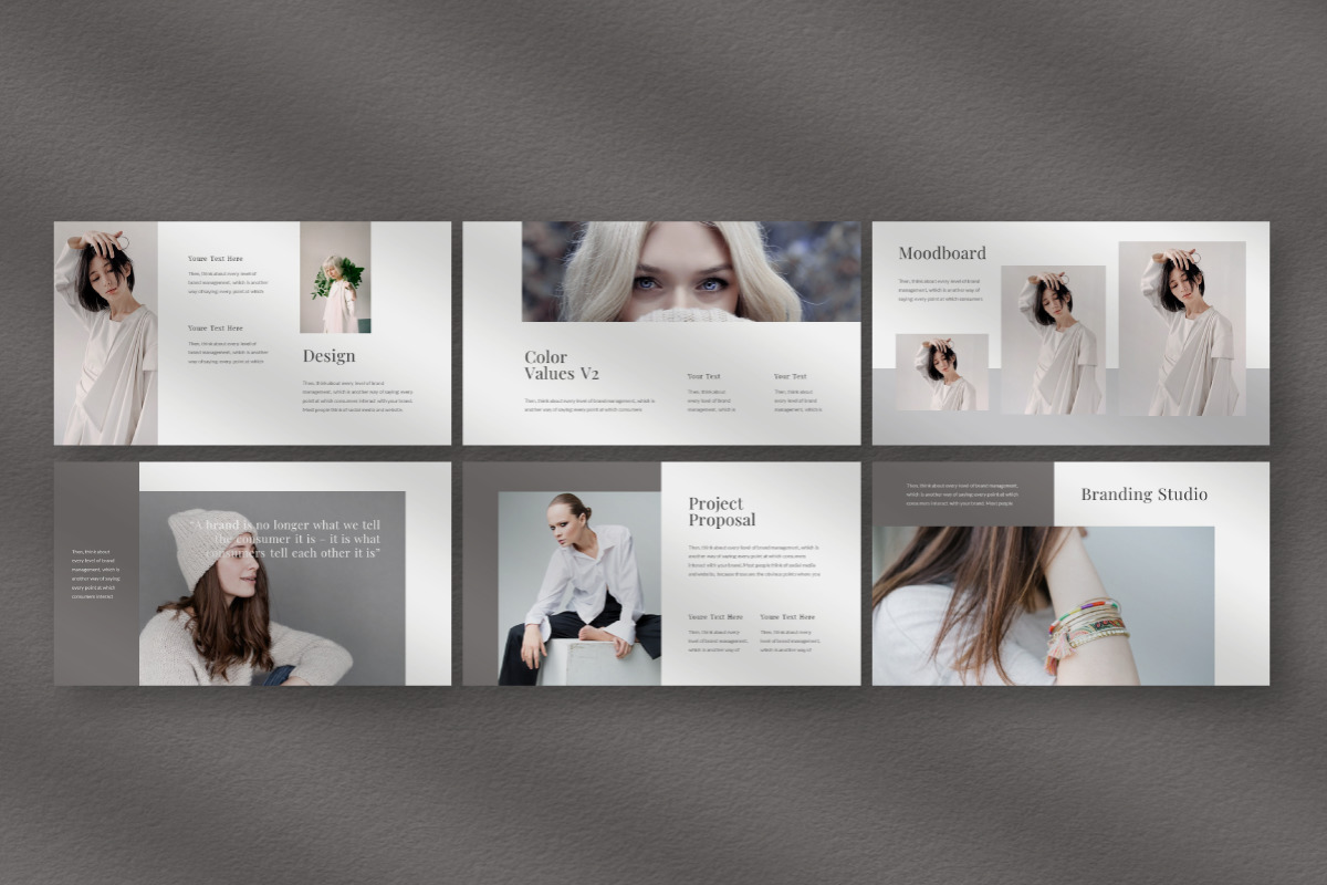 Gray Google Slide Template Gray Google Slide Template