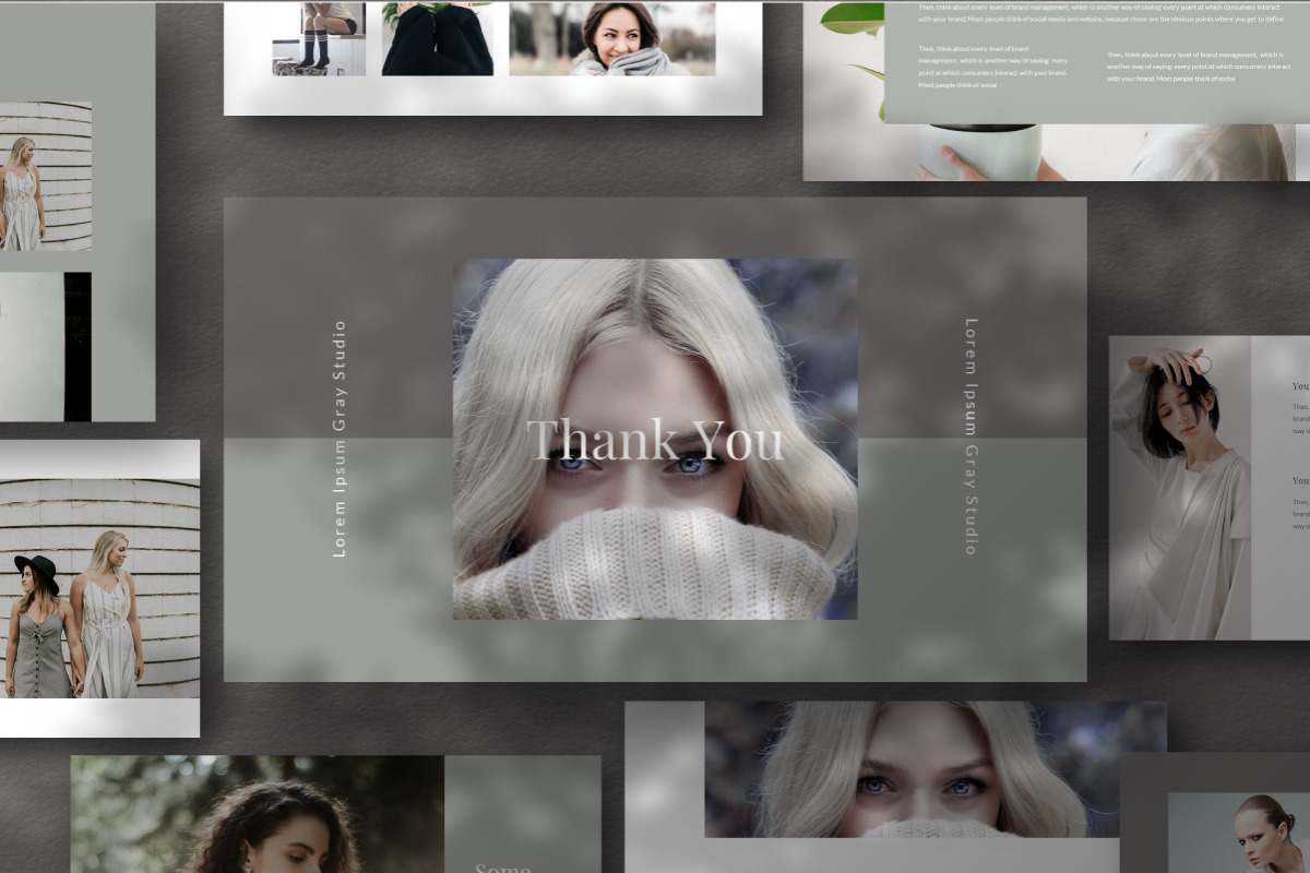 Gray Google Slide Template Gray Google Slide Template