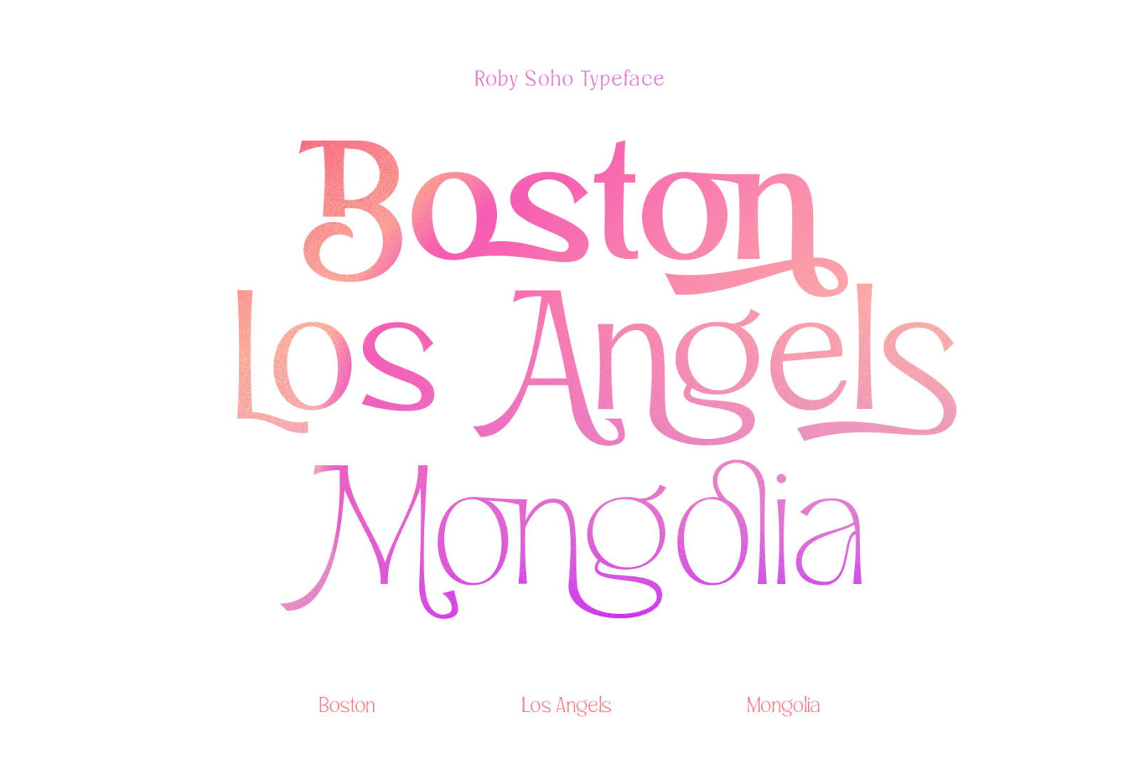 Roby Soho Font Roby Soho Font