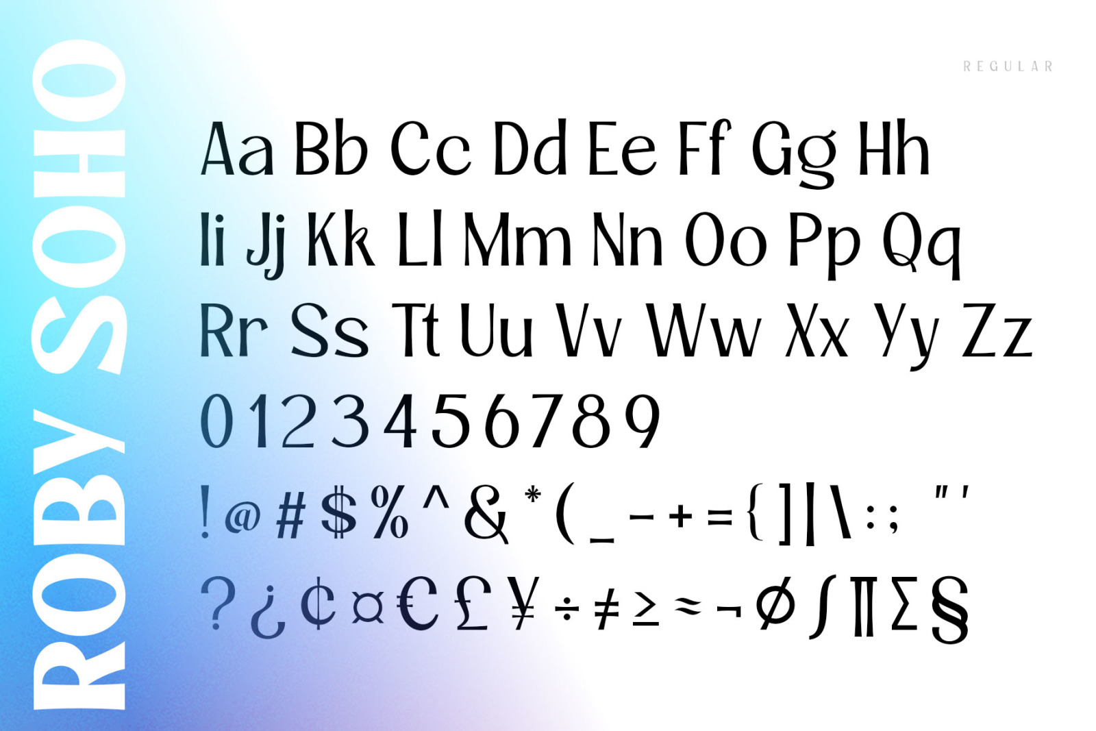 Roby Soho Font Roby Soho Font